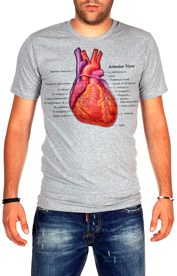 Tričko s potlačou Valentínske Srdce